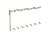 Self adhesive data strip 39mm*1330mm, black