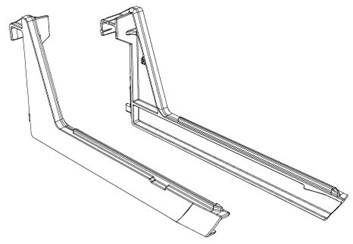 Scoop bin brackets - set