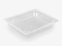 Gastronorm tray GN 1/2 D: 65mm, transparent, for professional equipment of the refrigerated display in the store