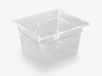 Gastronorm tray GN 1/2 D: 65mm, transparent, for professional equipment of the refrigerated display in the store