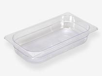 Gastronorm tray GN 1/3 D: 65mm, transparent, for professional equipment of the refrigerated display in the store