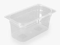 Gastronorm tray GN 1/3 D: 65mm, transparent, for professional equipment of the refrigerated display in the store