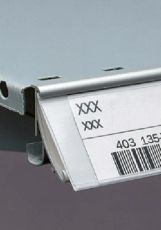 Datastrip for metal shelves 39mm*1200, white